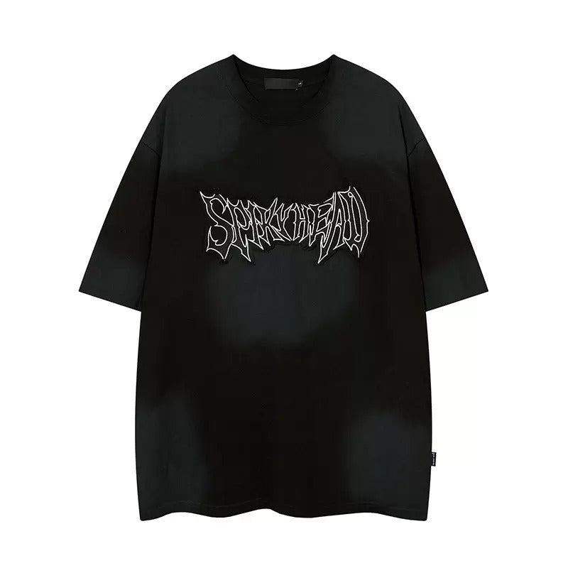 Patch Embroidery Dirty Loose T-shirt MR001