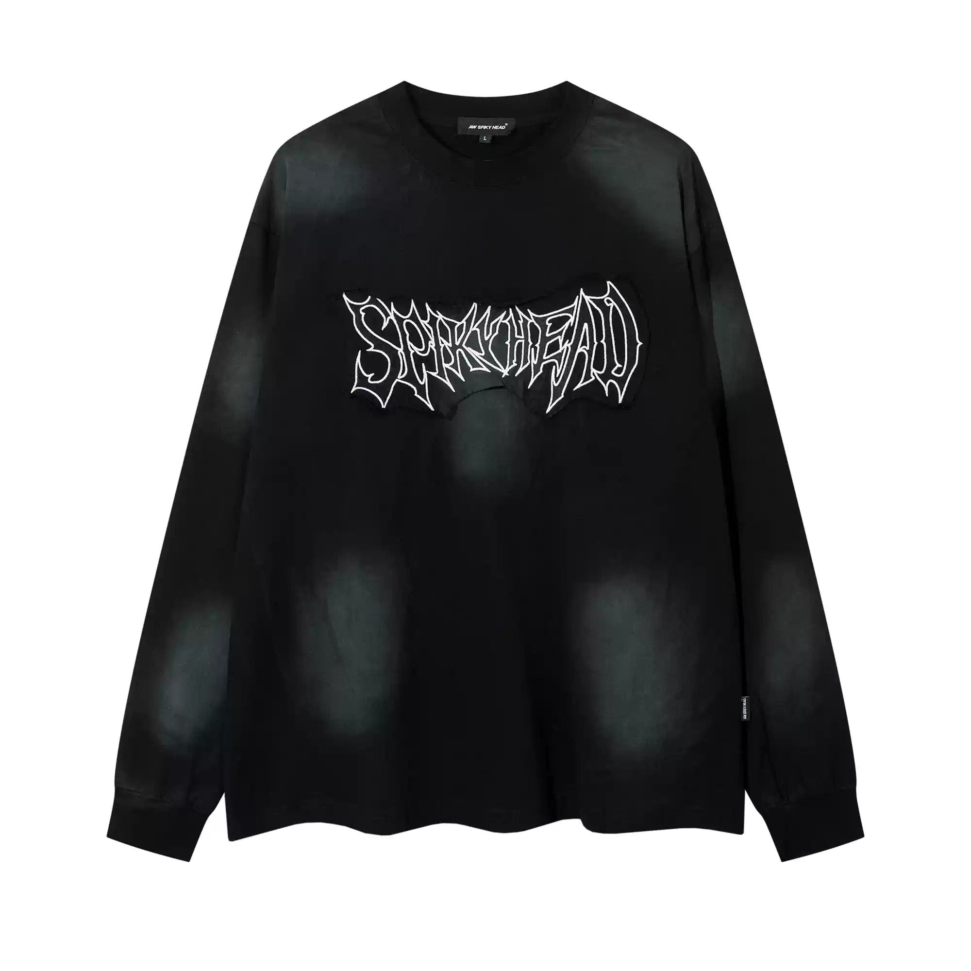 Street Dirty Patch Embroidery Long Sleeve T-Shirt MB7030