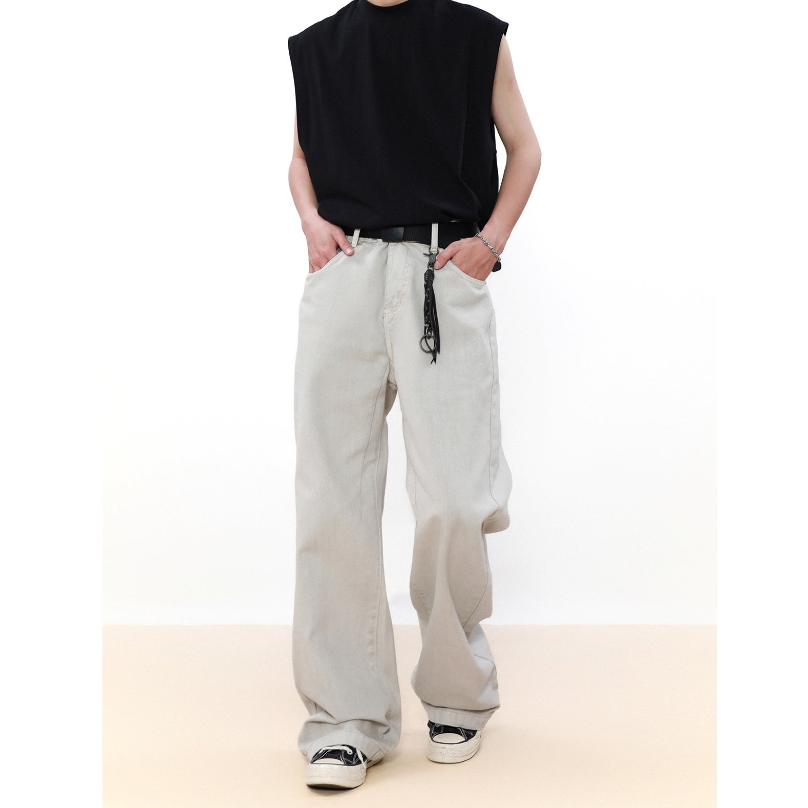 Straight Wide Leg Casual Pants MB7054