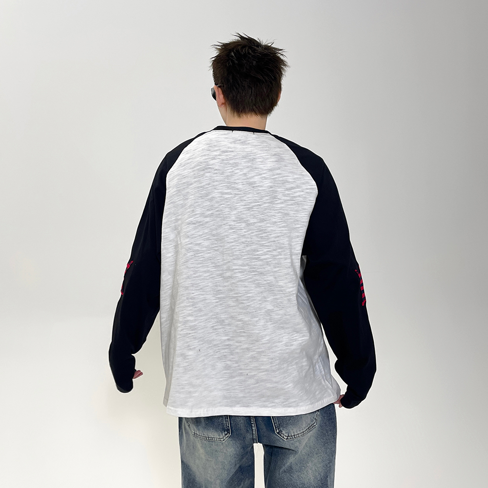Printed Raglan Long Sleeve T-Shirt EAT075