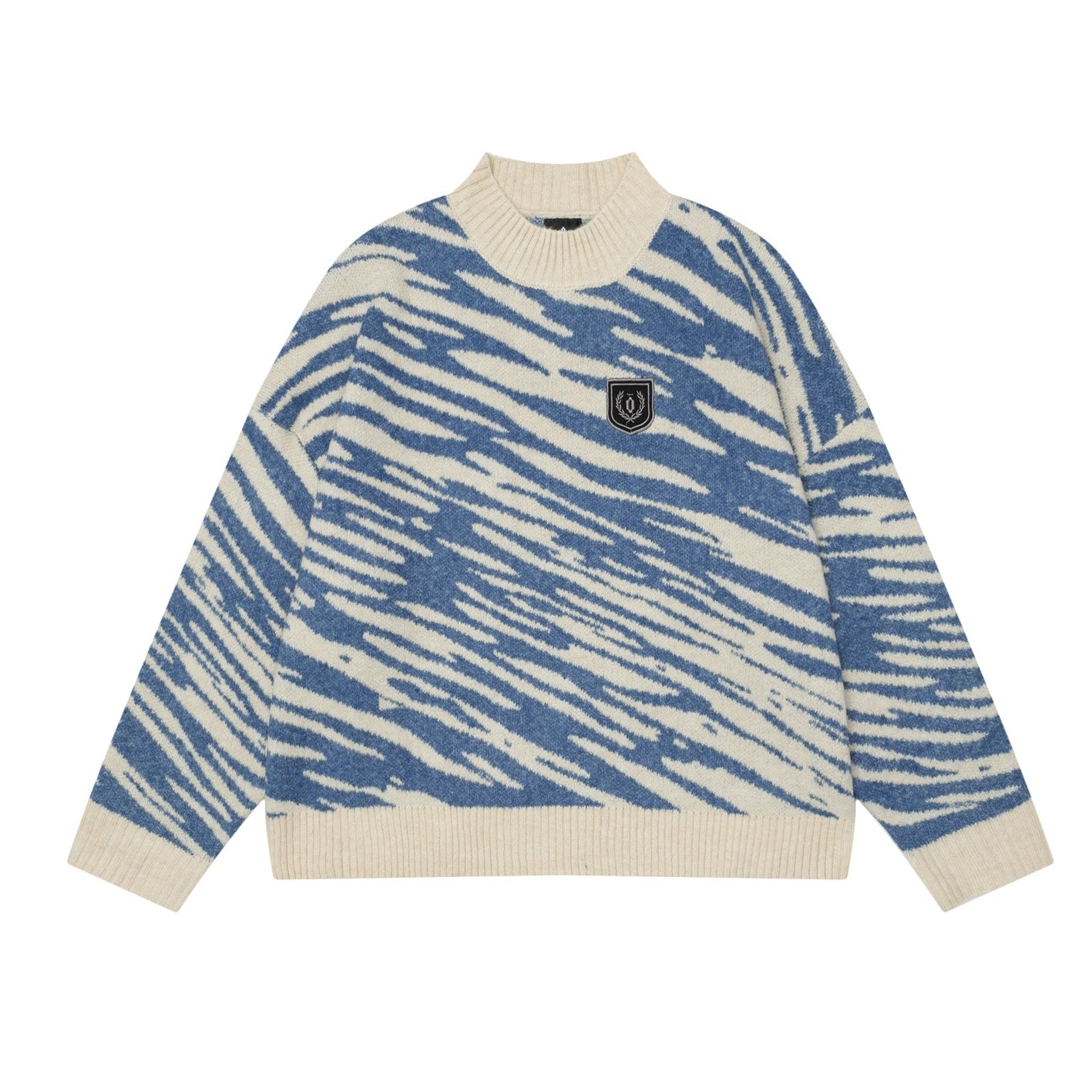 Zebra Print Lazy Sweater EAT041