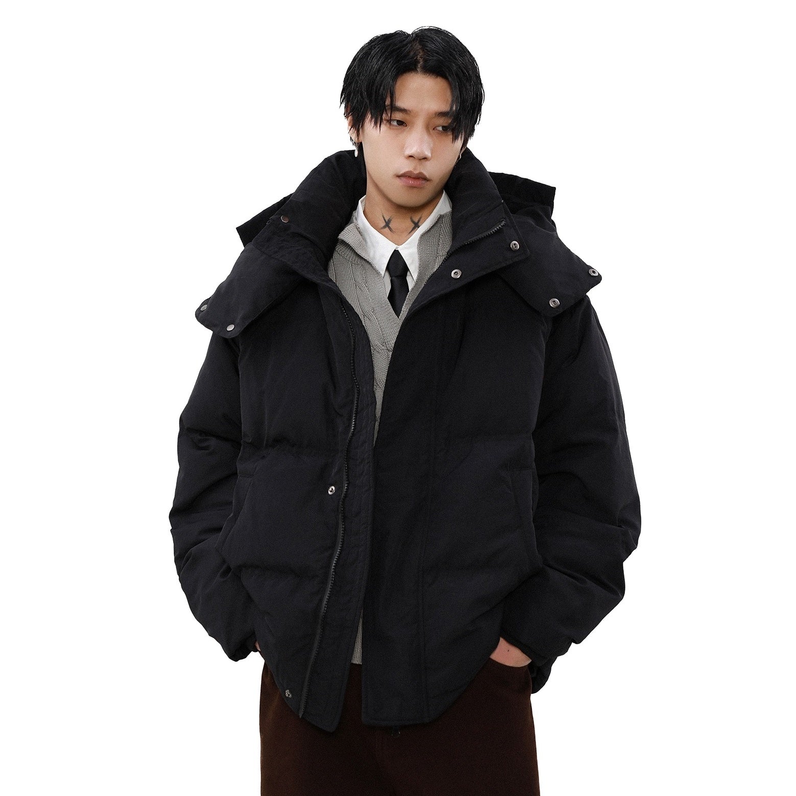 Detachable Hooded Down Jacket MB7304