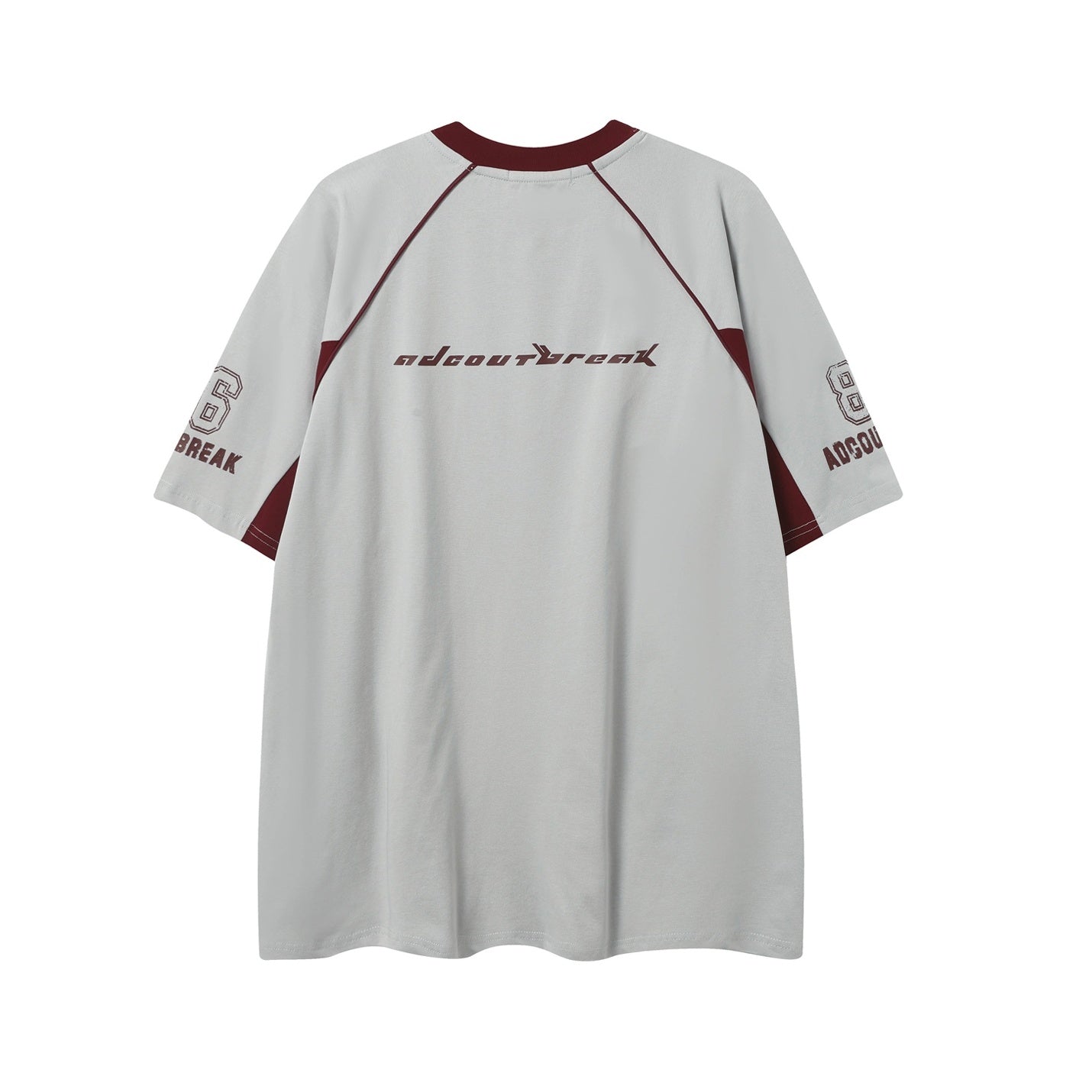 Racing Style Contrast Stitching T-shirts EAT139
