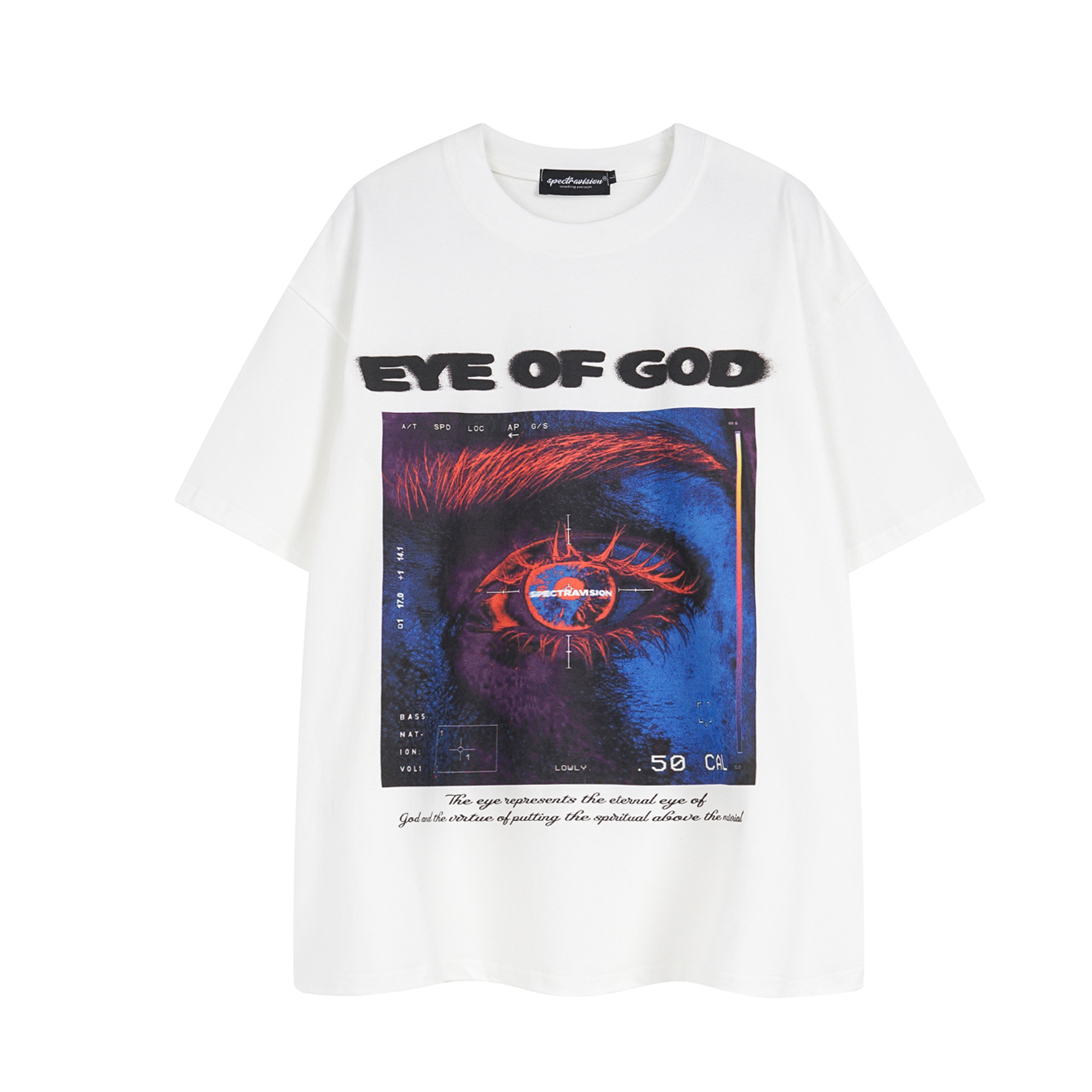 EYE OF GOD Vintage Wash Print T-Shirt EAT014