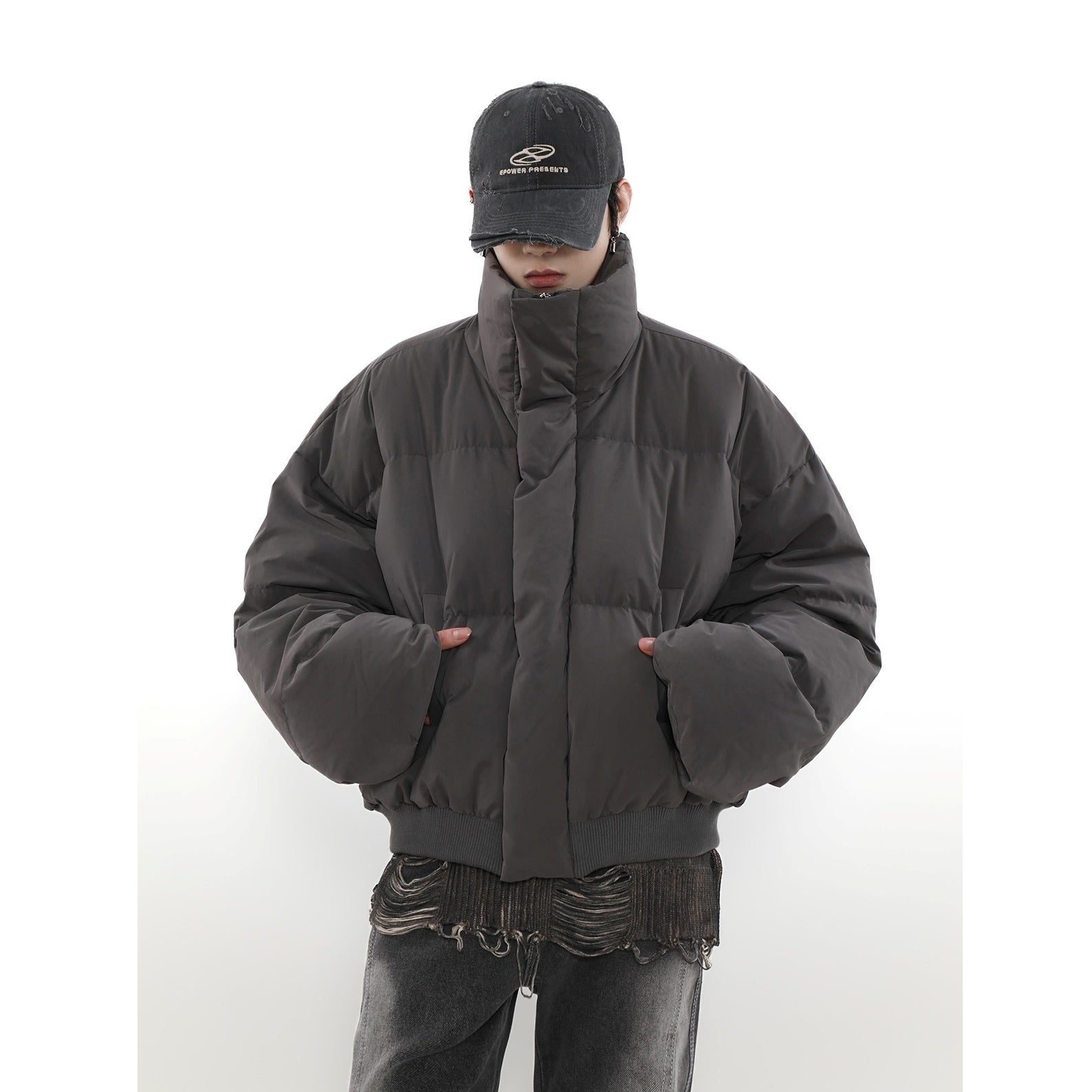 High Neck Short Down Jacket MB7265