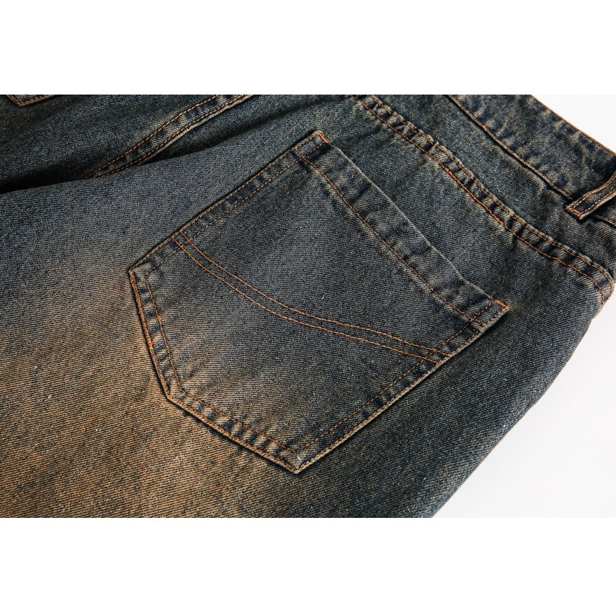 Vintage Rust Aged Washed Jeans MB7186