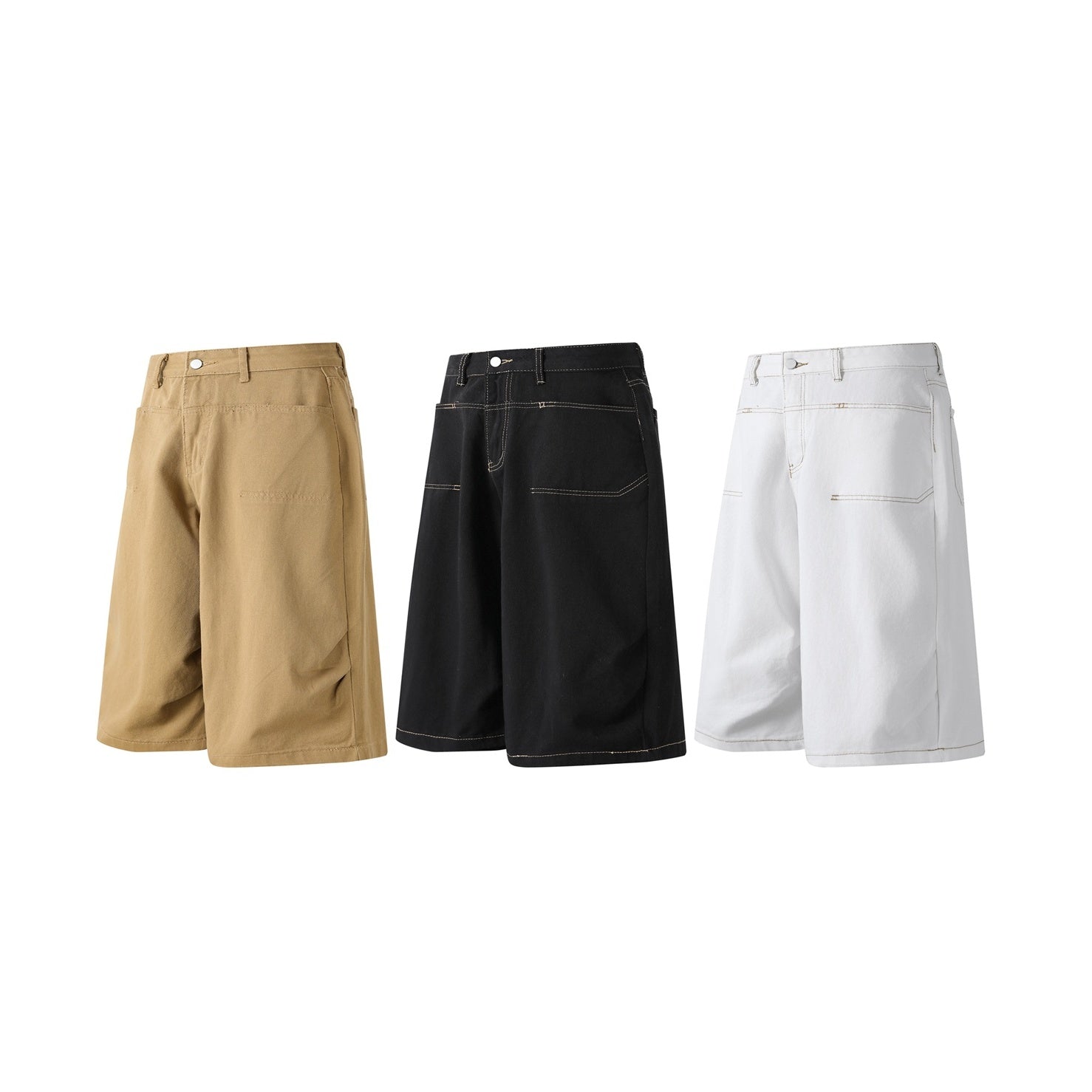 Washed Wide-leg Work Cropped Pants EAT118