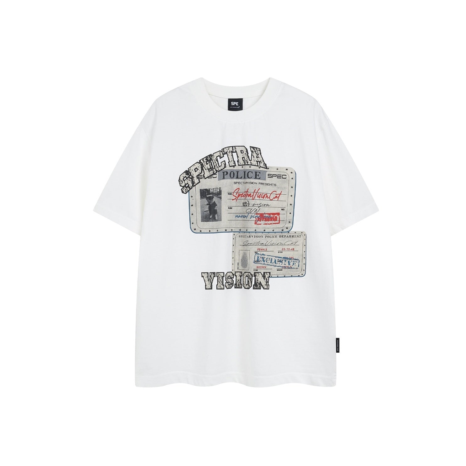 Vintage Stamp Print T-shirt EAT127