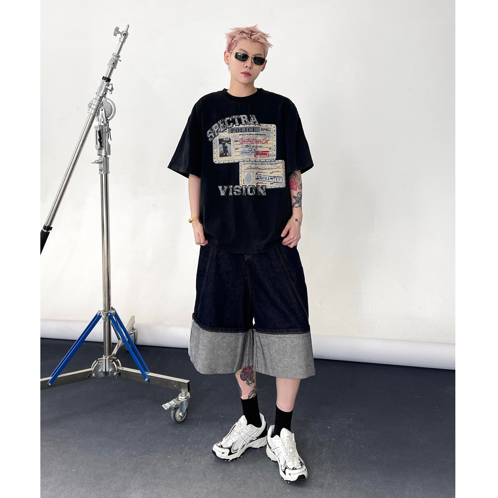Vintage Stamp Print T-shirt EAT127