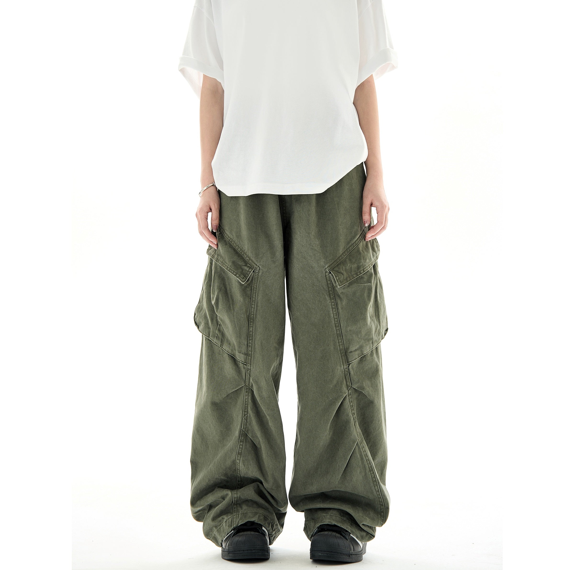 Pleats Deconstructed Design Cargo Pants MB7227