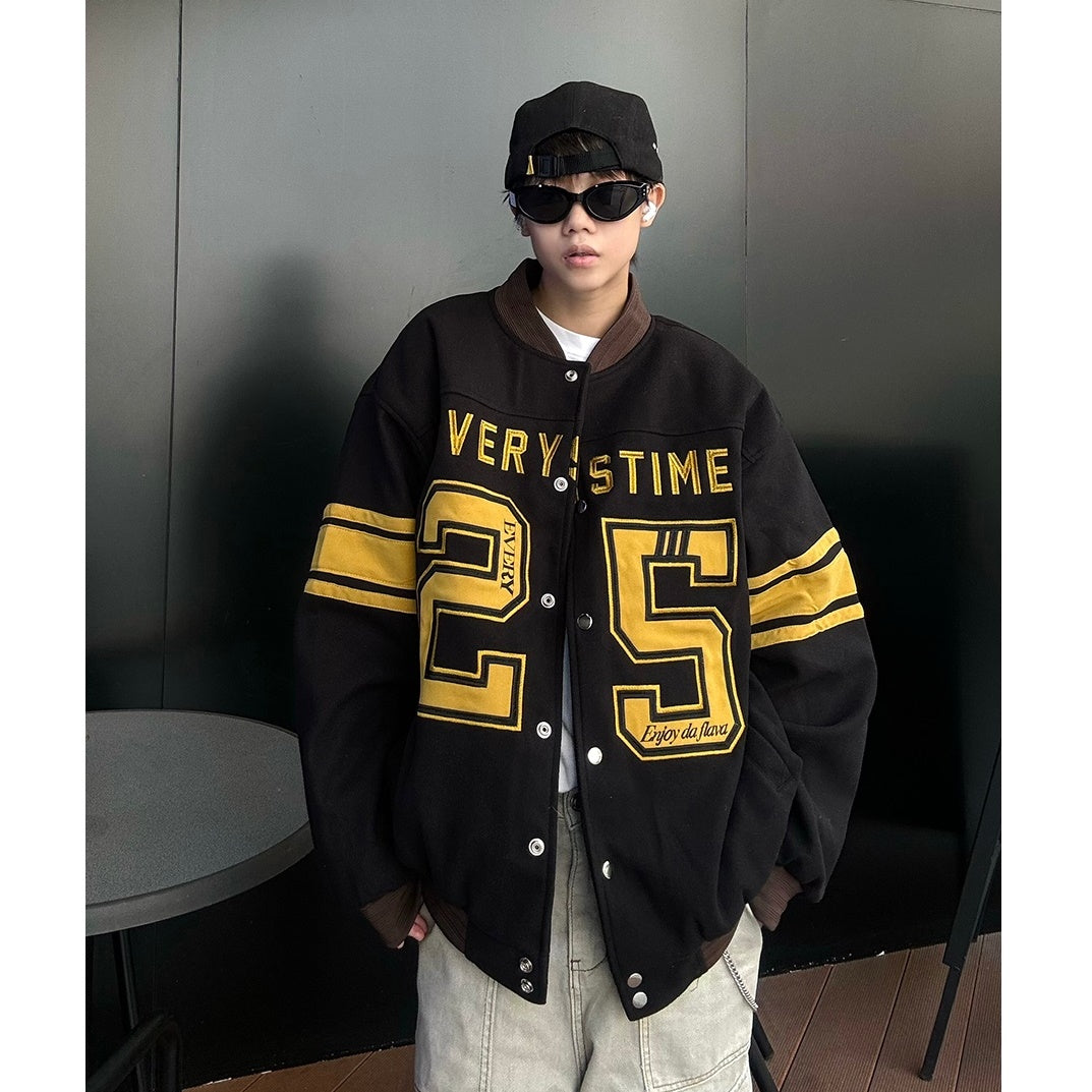 Heavy Industry Embroidered Baseball Jacket MB7169