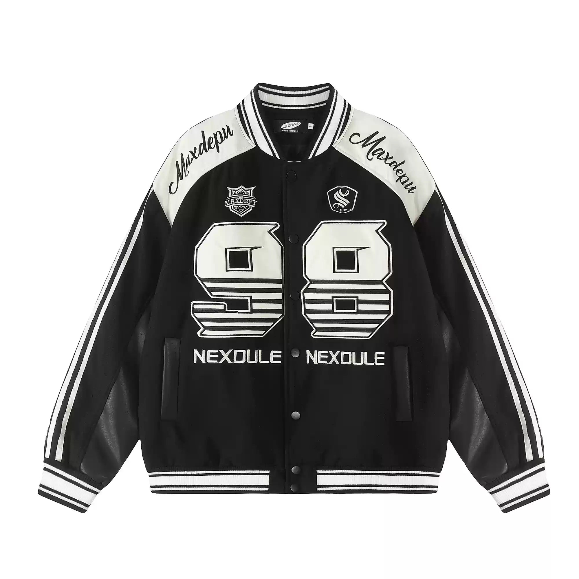 Monotone Industry Embroidered Baseball Jacket MB7213