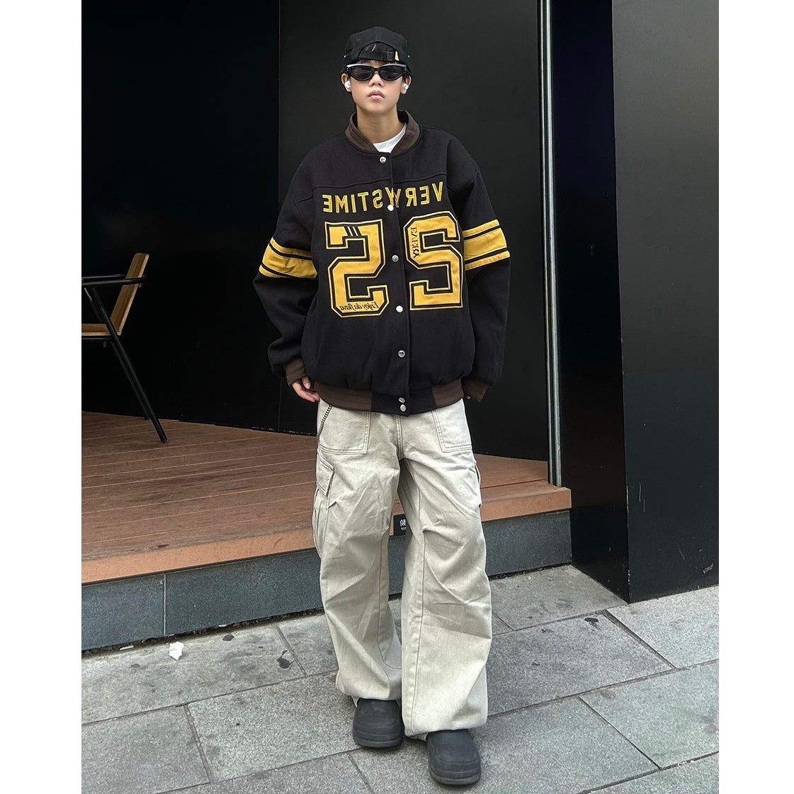 Heavy Industry Embroidered Baseball Jacket MB7169