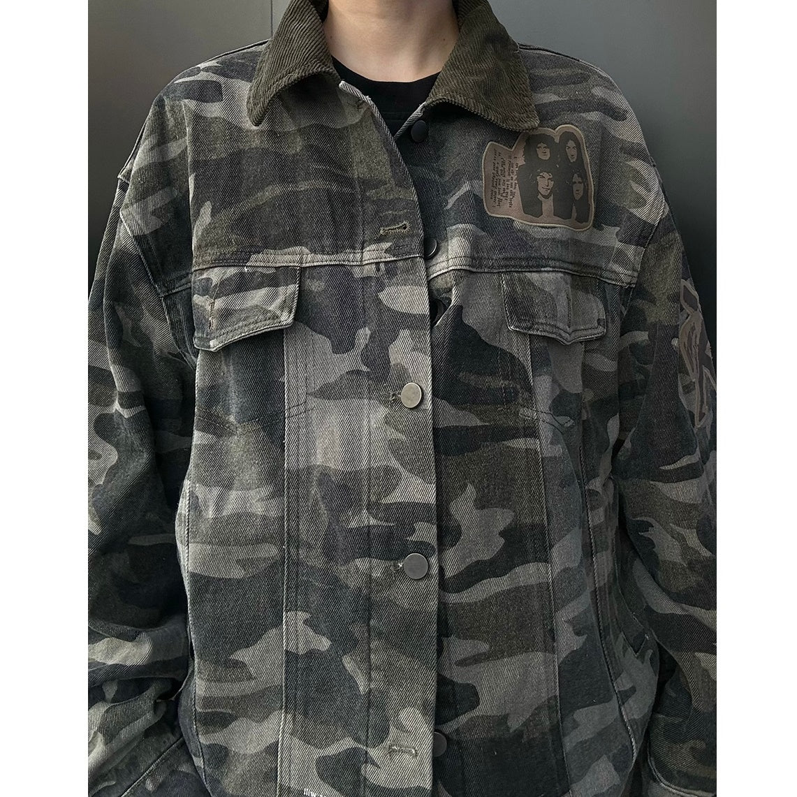 Camouflage Denim Jacket MB7137