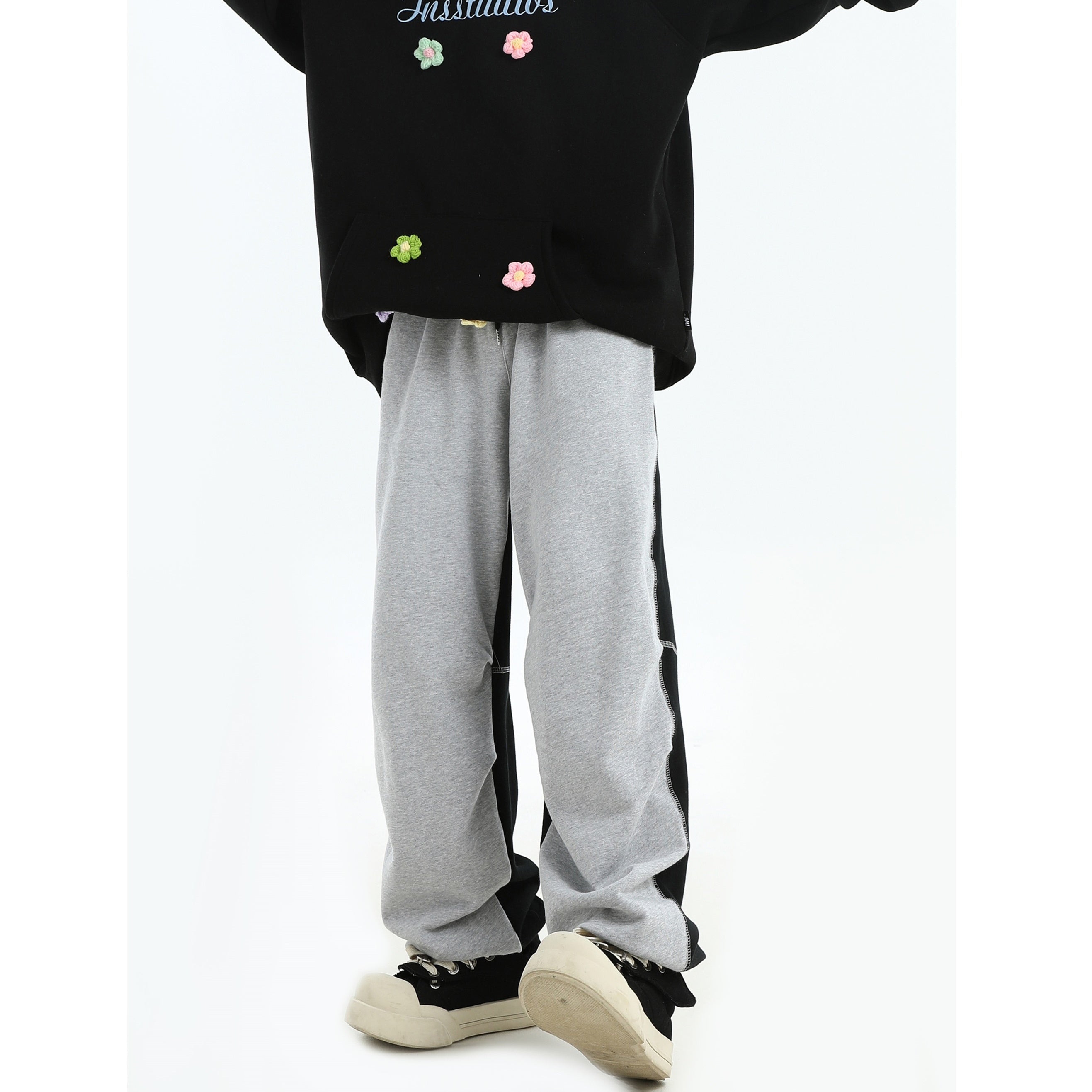 Half-Color Loose Sweatpants Track Pants MB7029