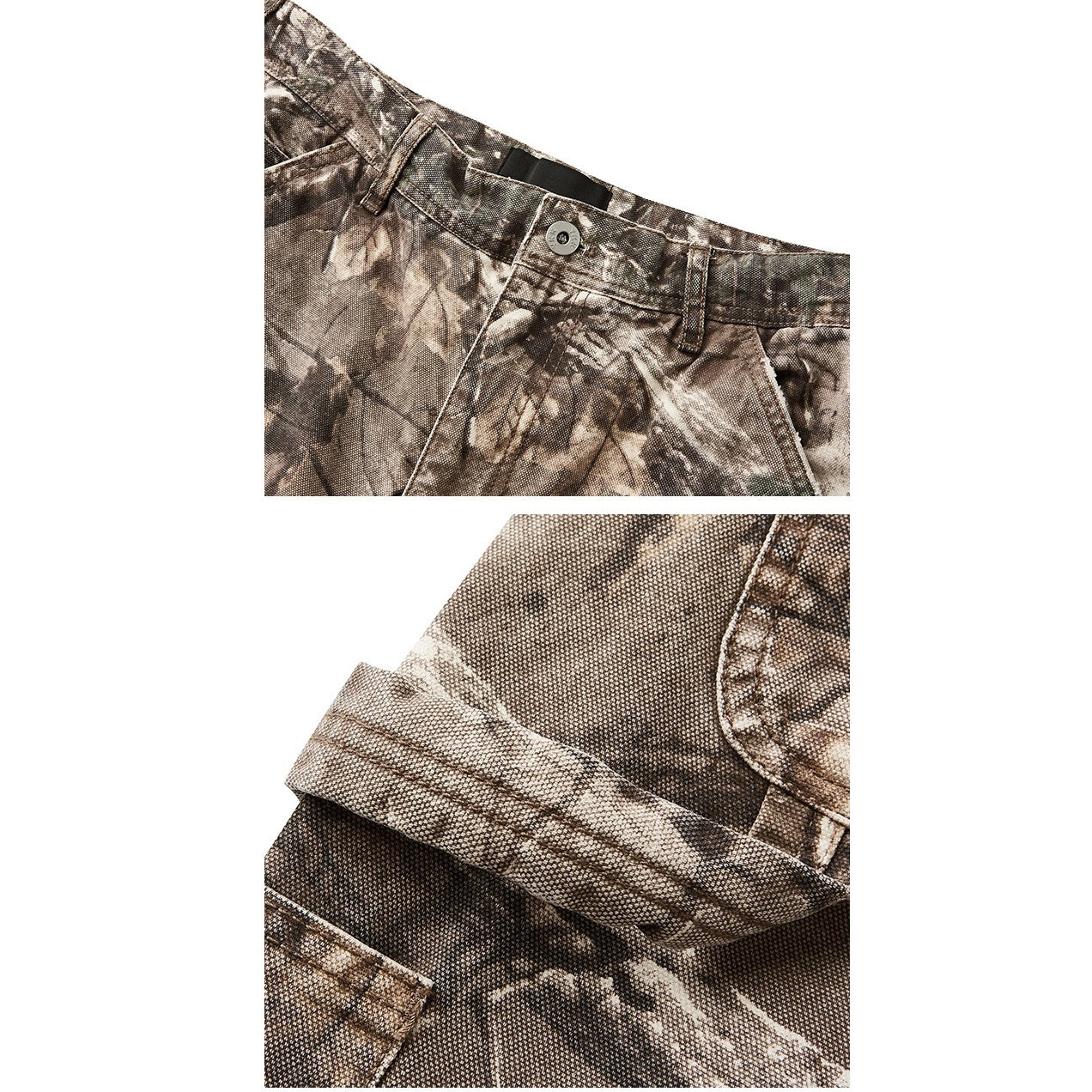 Camouflage Loose Straight Painter Pants MB7150