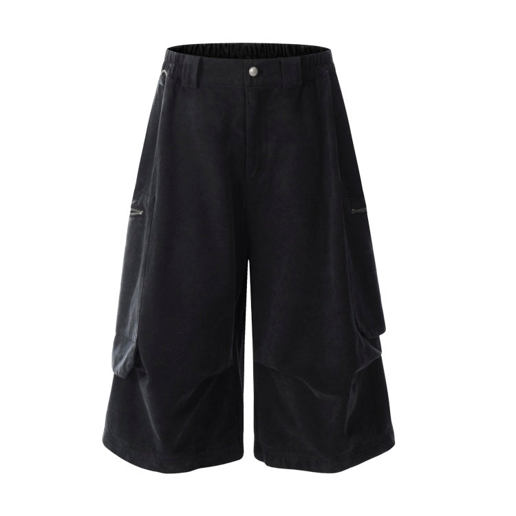 Wash Distressed Cargo Cropped Pants EAT113