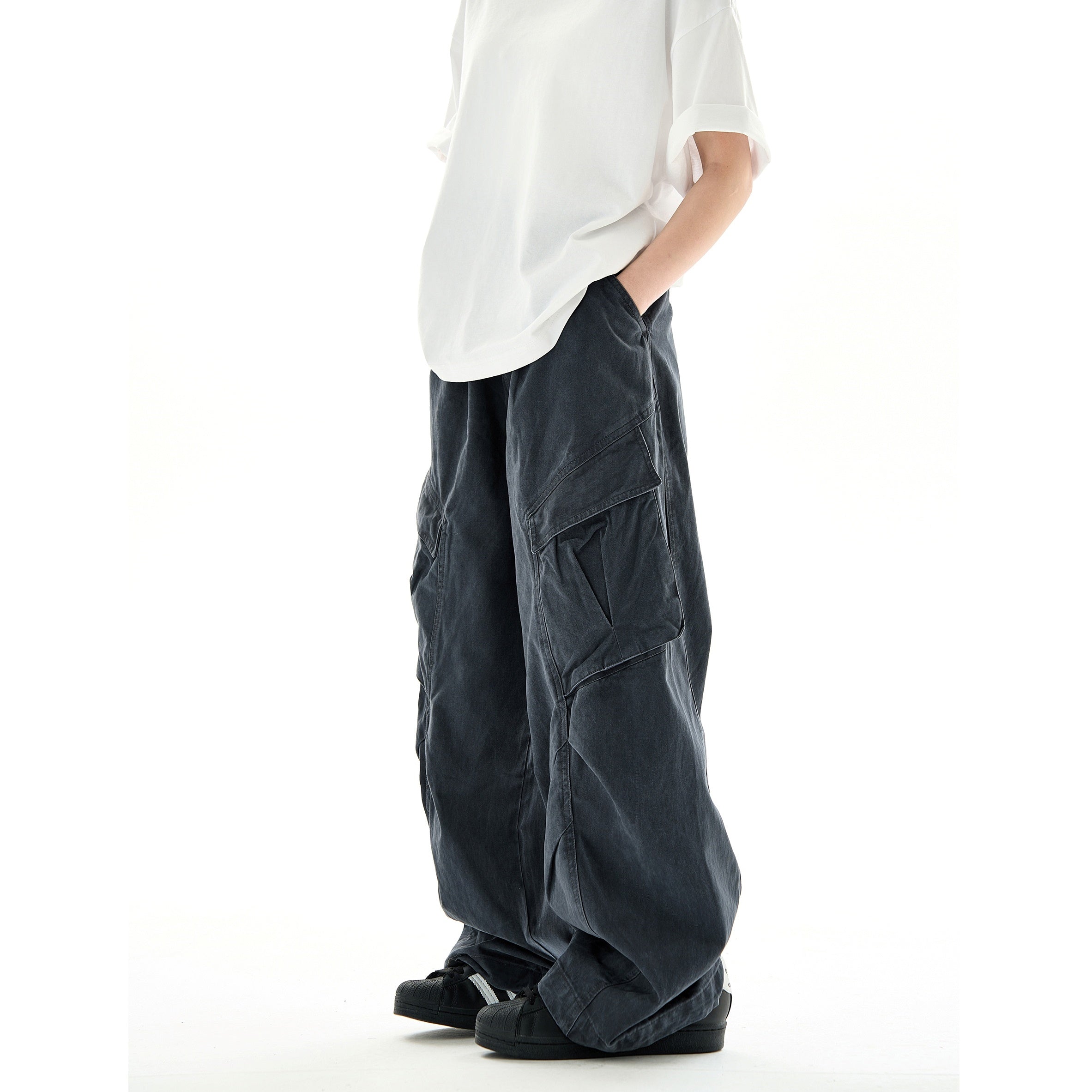 Pleats Deconstructed Design Cargo Pants MB7227