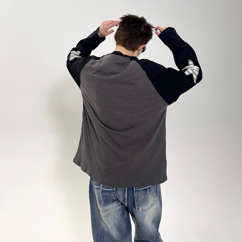 Printed Raglan Long Sleeve T-Shirt EAT075