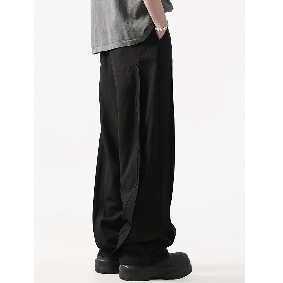 Line Stitch Loose Drape Pants MB7100