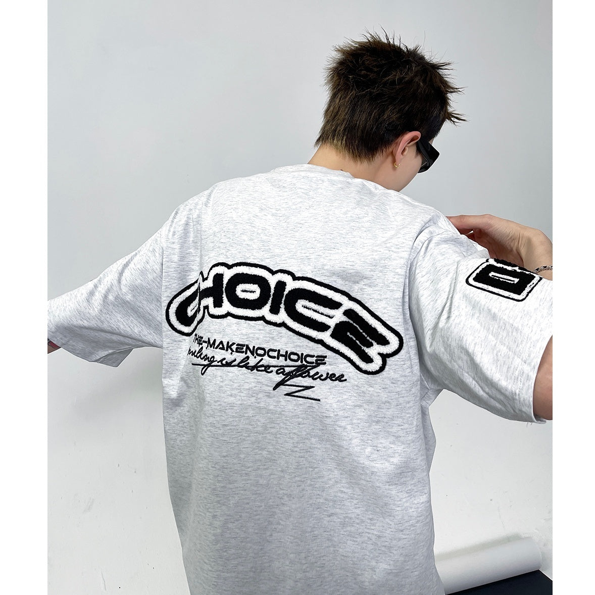 Letter Towel Embroidered T-Shirt EAT124