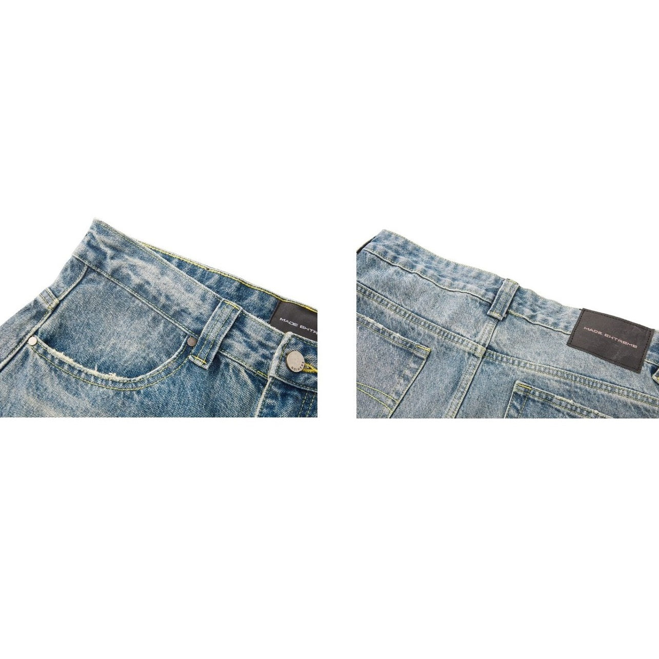 Washed Ripped Baggy Jeans MB7210