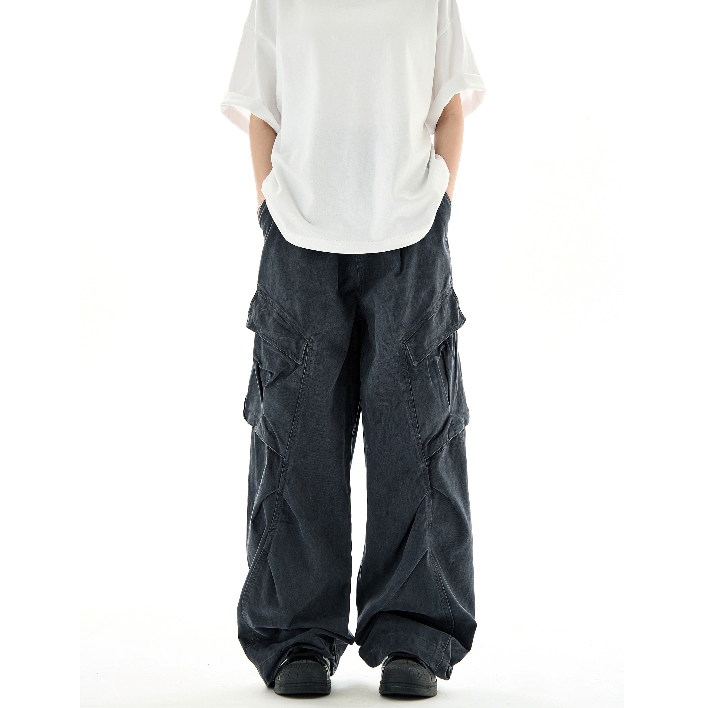 Pleats Deconstructed Design Cargo Pants MB7227