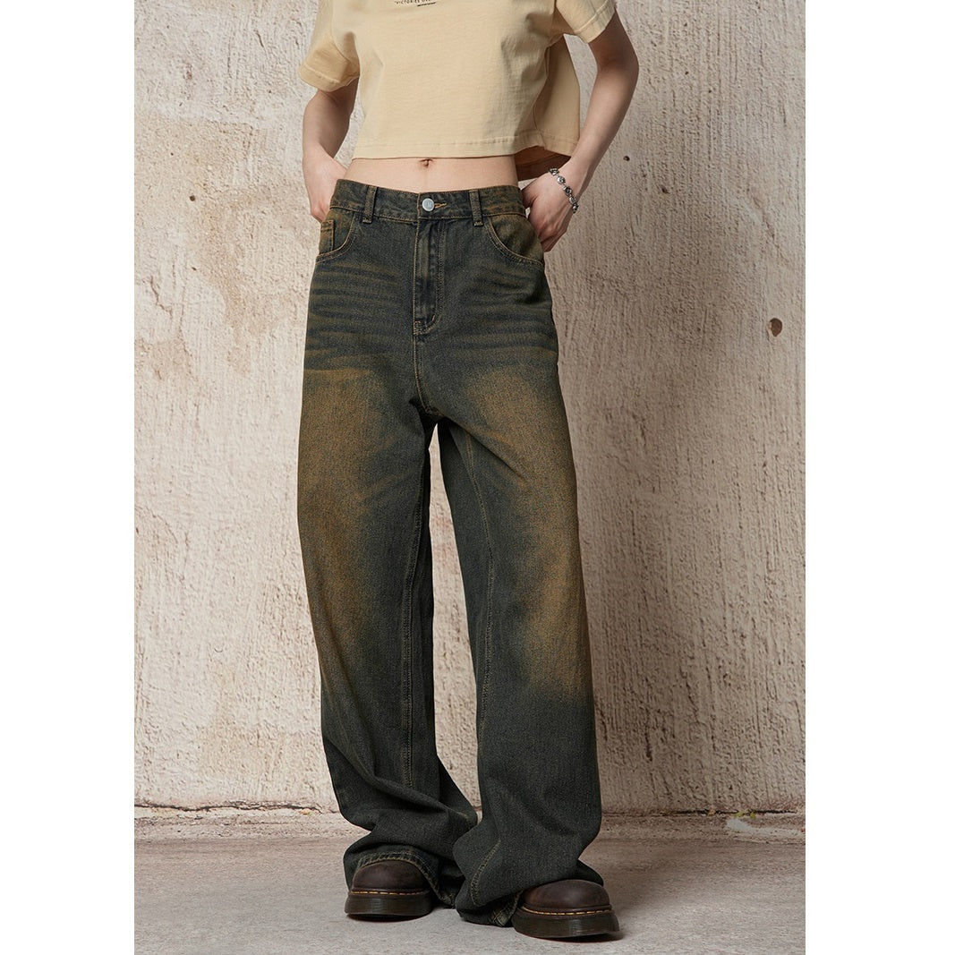 Vintage Street Wash Wide-leg Jeans MB7038