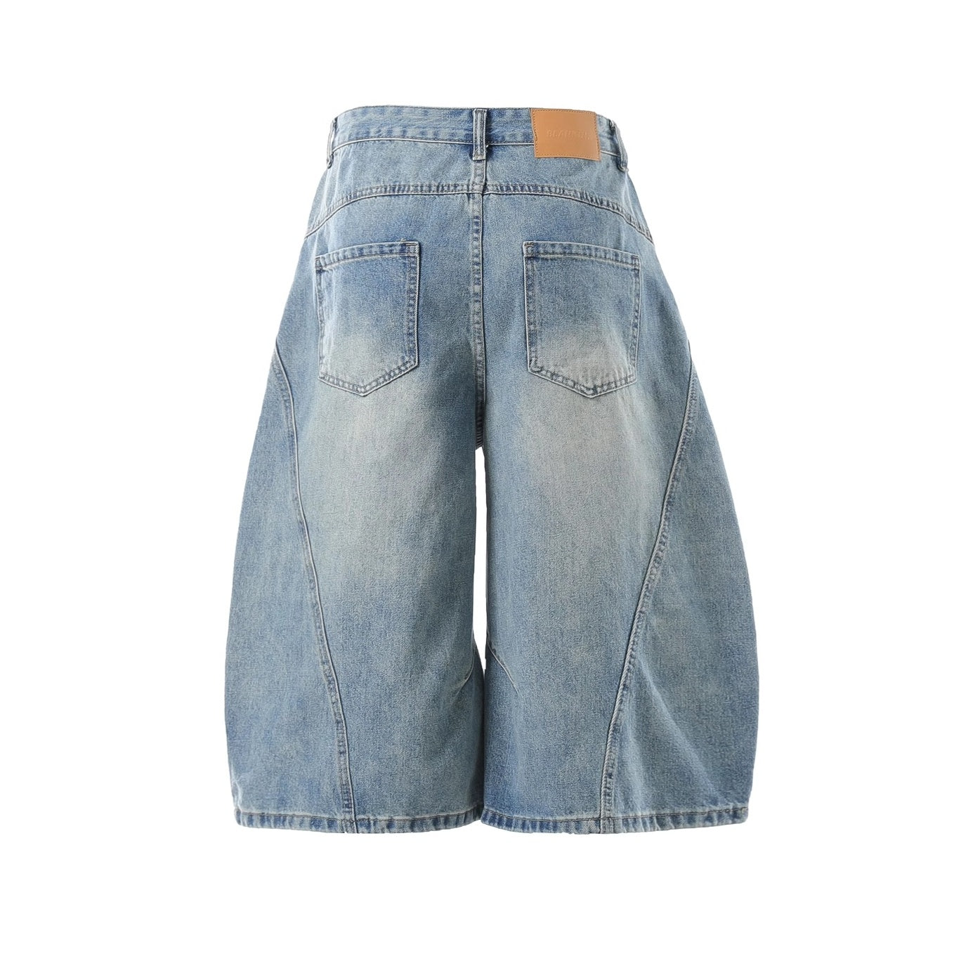 Washed Scimitar Denim Cropped Pants EAT115