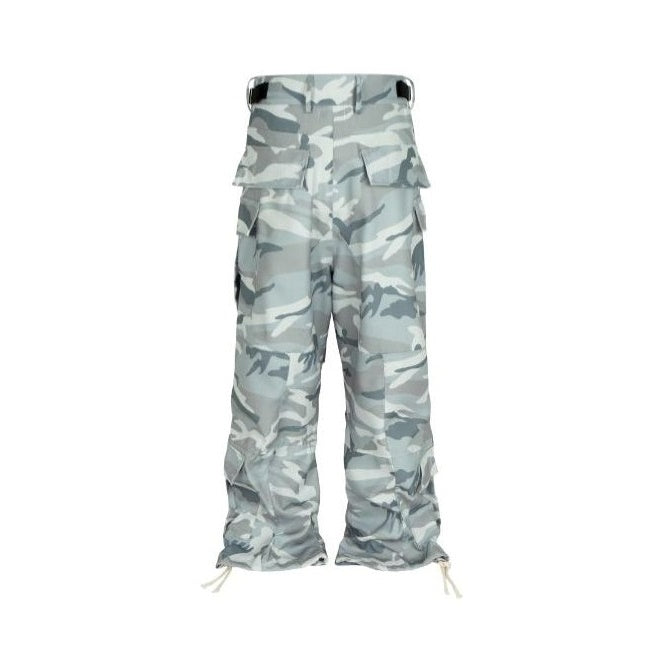 Stacked Loose Fit Camouflage Cargo Pants MB7239