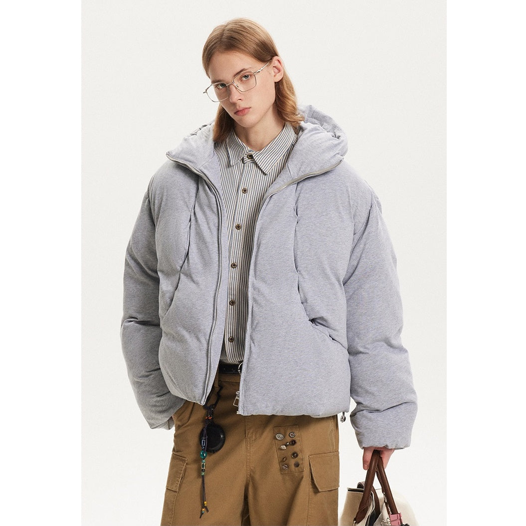 Hooded Volume Padded Short Jacket MB7258