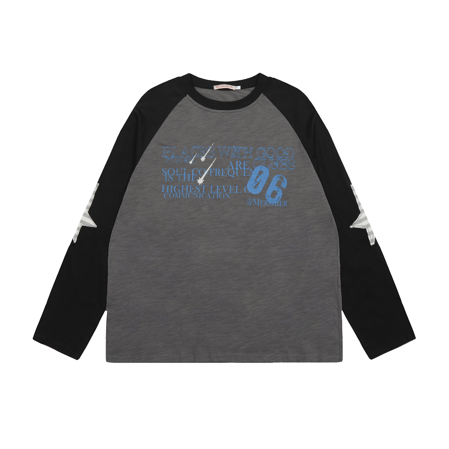 Printed Raglan Long Sleeve T-Shirt EAT075