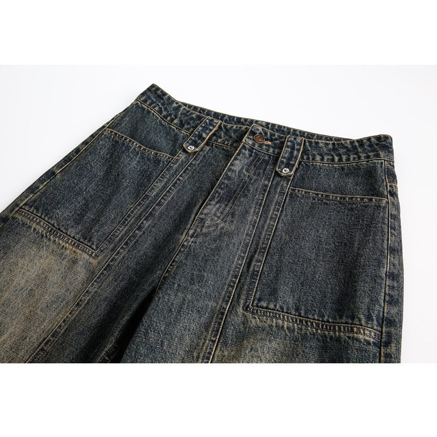 Heavyweight Wash Loose Baker Jeans MB7182