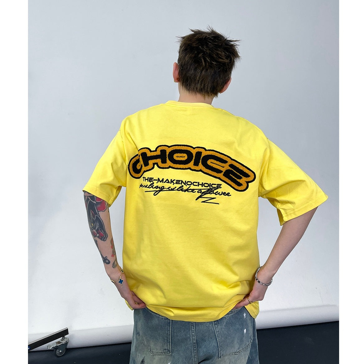 Letter Towel Embroidered T-Shirt EAT124
