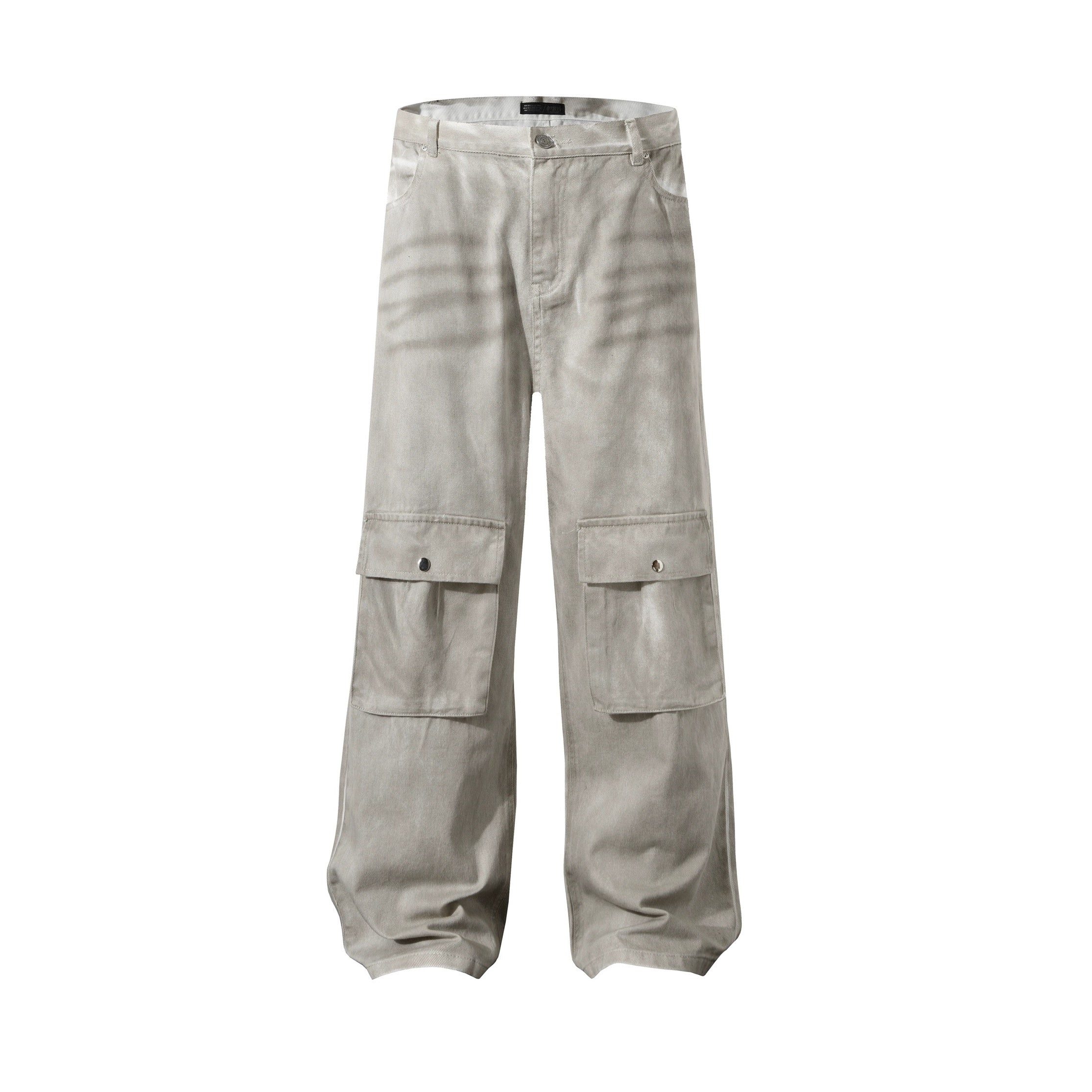 Distressed Rubbing Bearded Cargo Pants MB7242