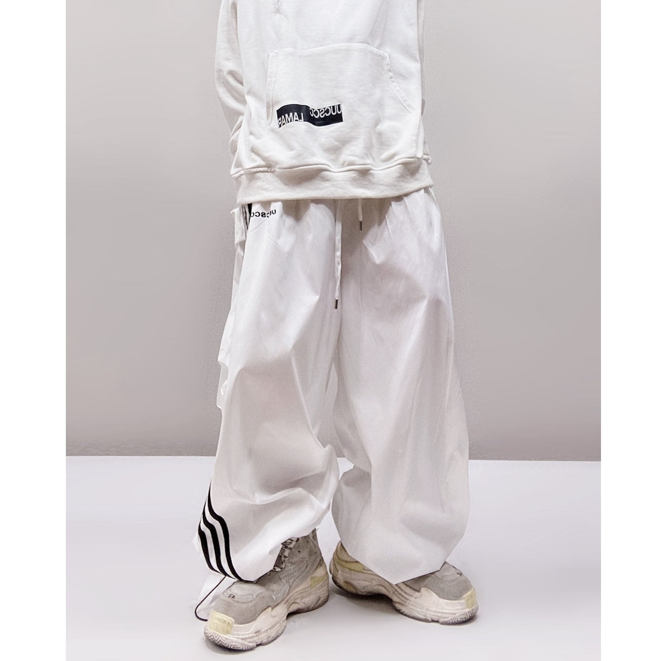 Side Line Back Pocket Athletic Casual Pants UU7001