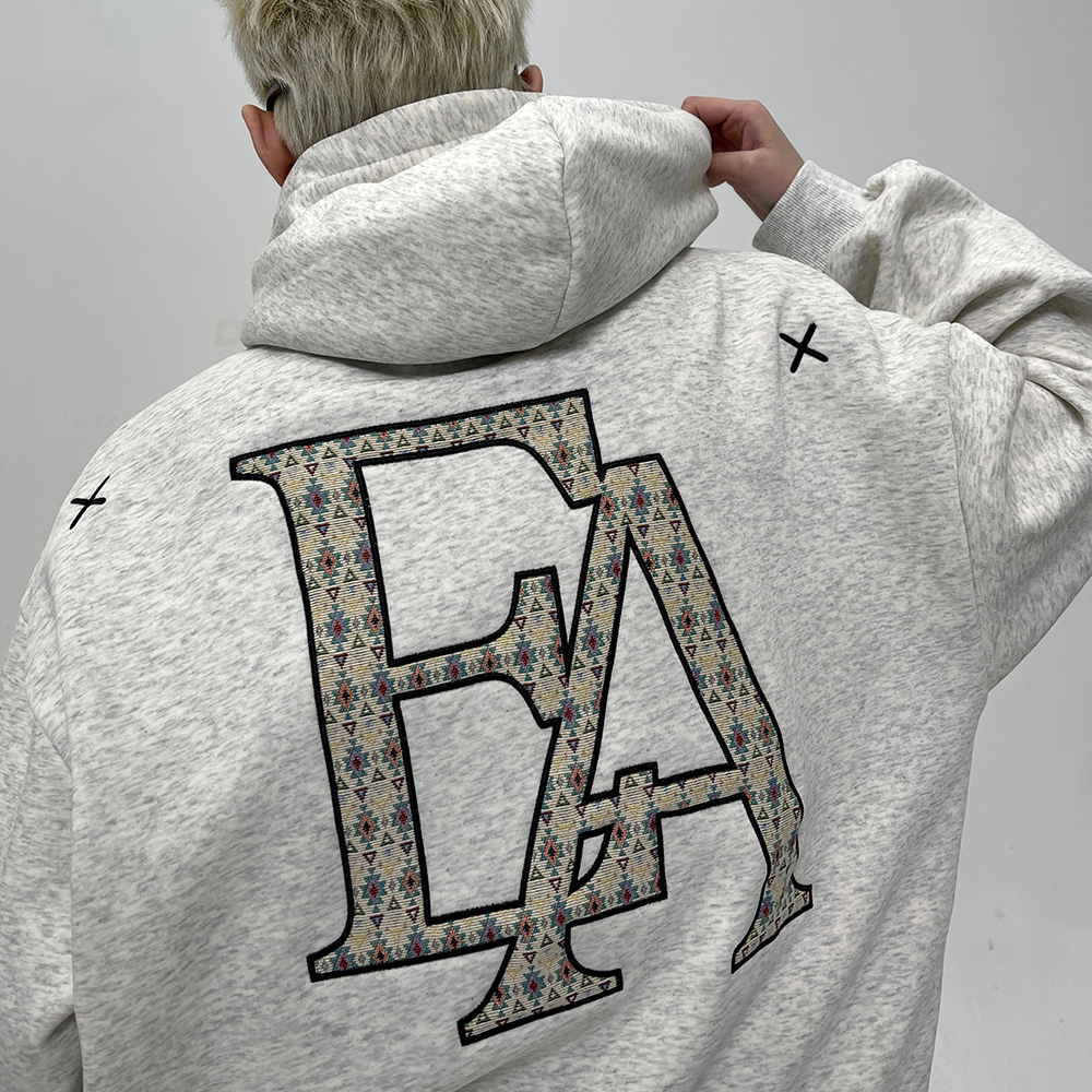 Big Patch Embroidery Hoodie EAT051