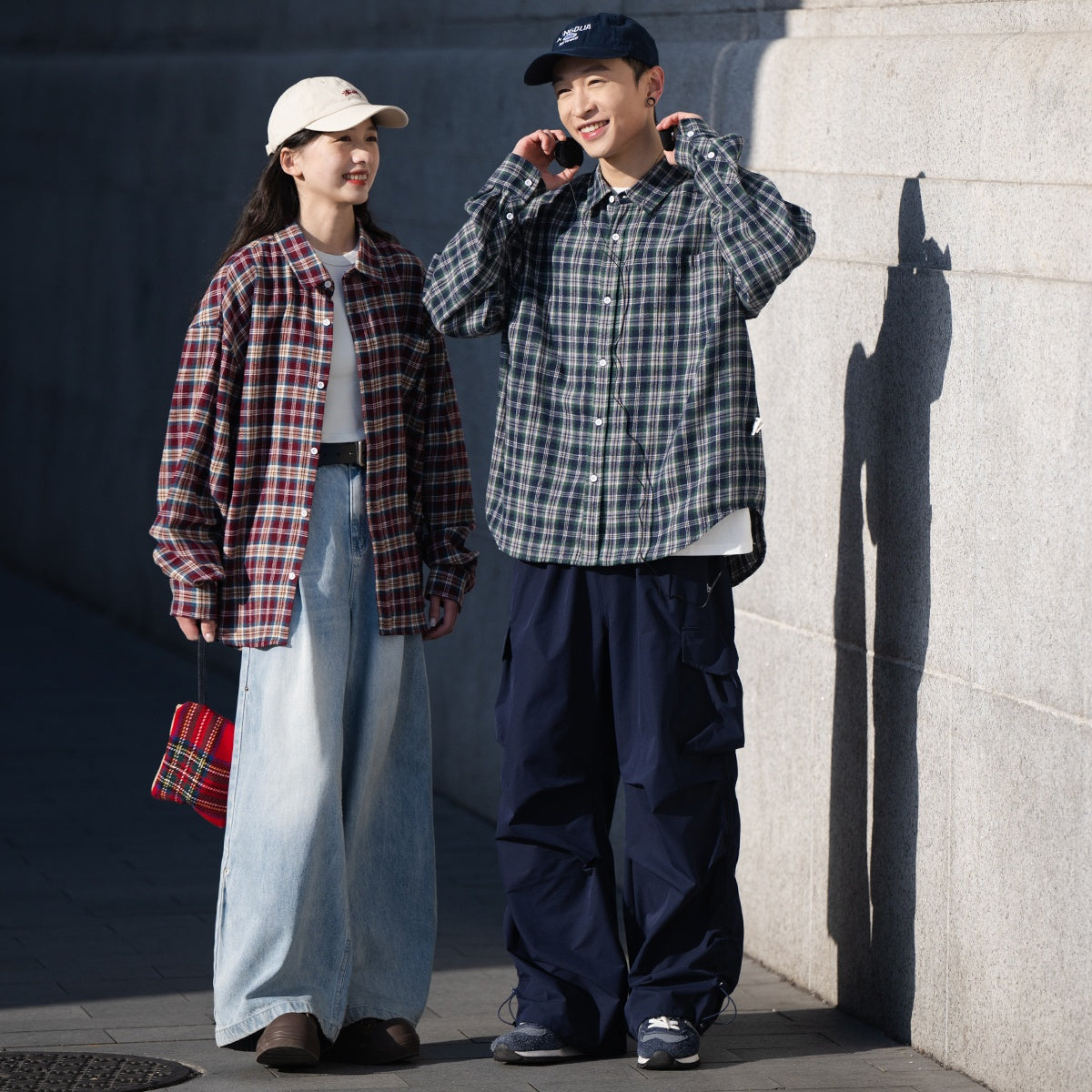Classic Contrast Check Shirt BI2002