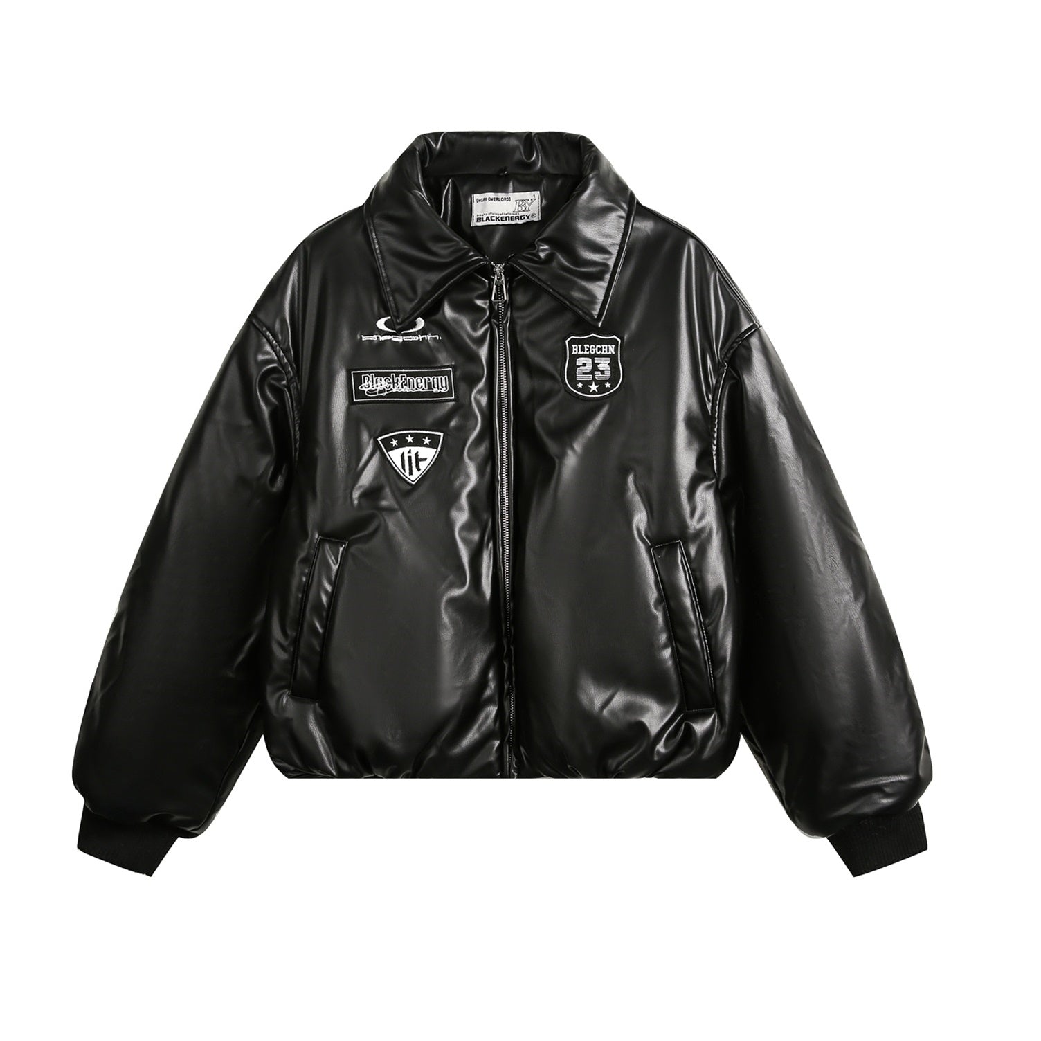 Detachable Fur Collar Motorcycle Short Warm Leather Jacket MB7172