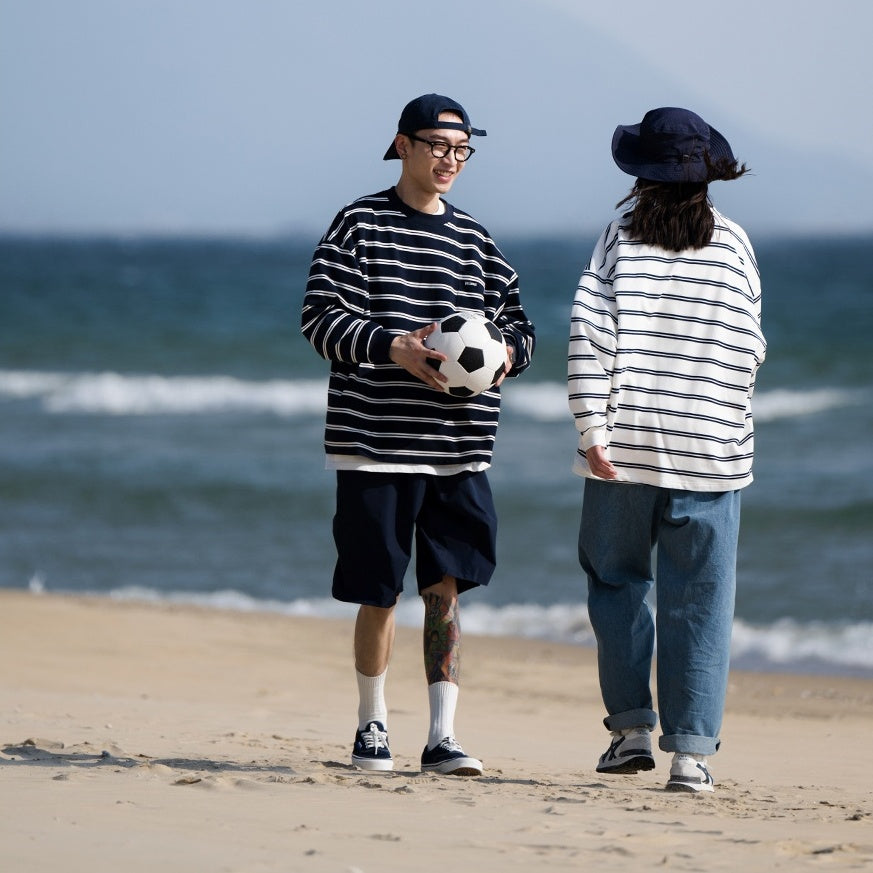 Casual Border Long-sleeved T-Shirt BI2026