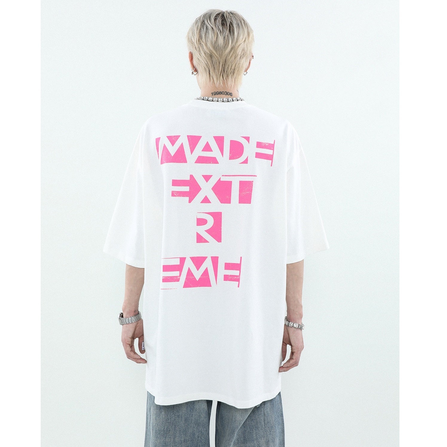 Print Loose Crew Neck T-shirt MR041