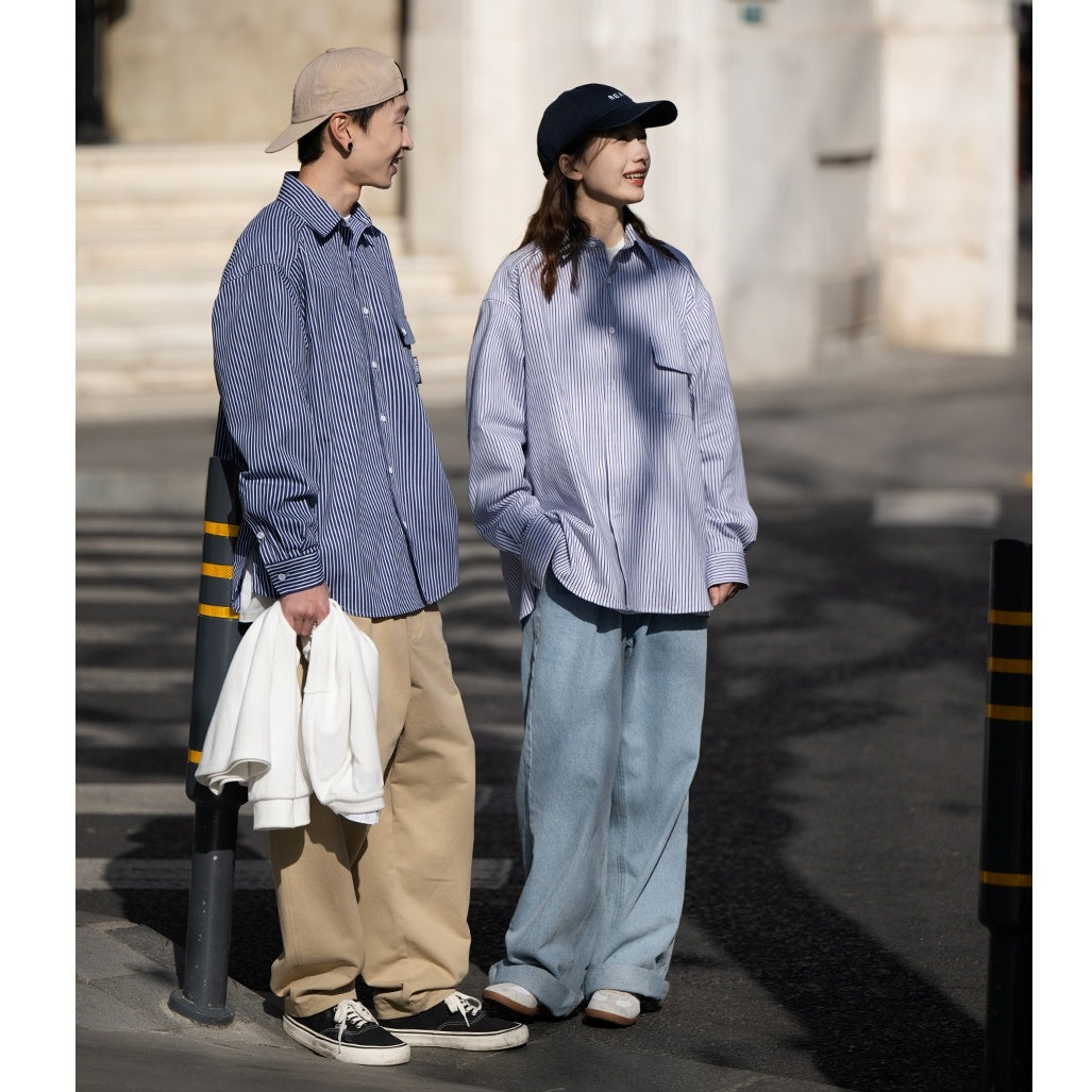 Loose Pinstriped Shirt BI2025