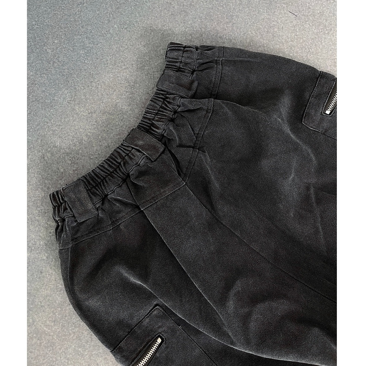 Wash Distressed Cargo Cropped Pants EAT113