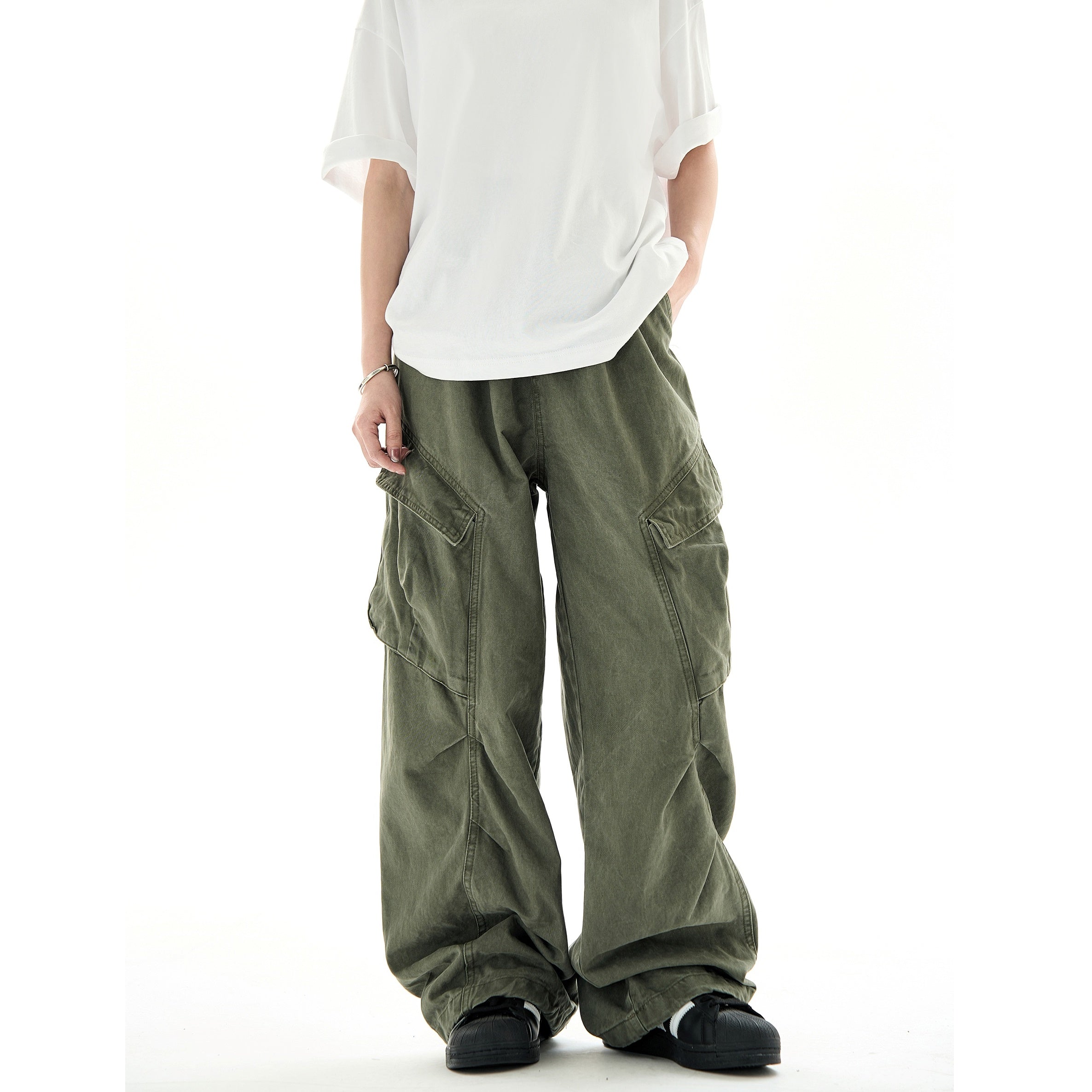 Pleats Deconstructed Design Cargo Pants MB7227