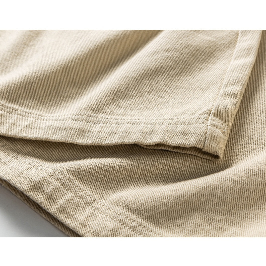 Double-pleated Wide-leg Cargo Pants NA7005