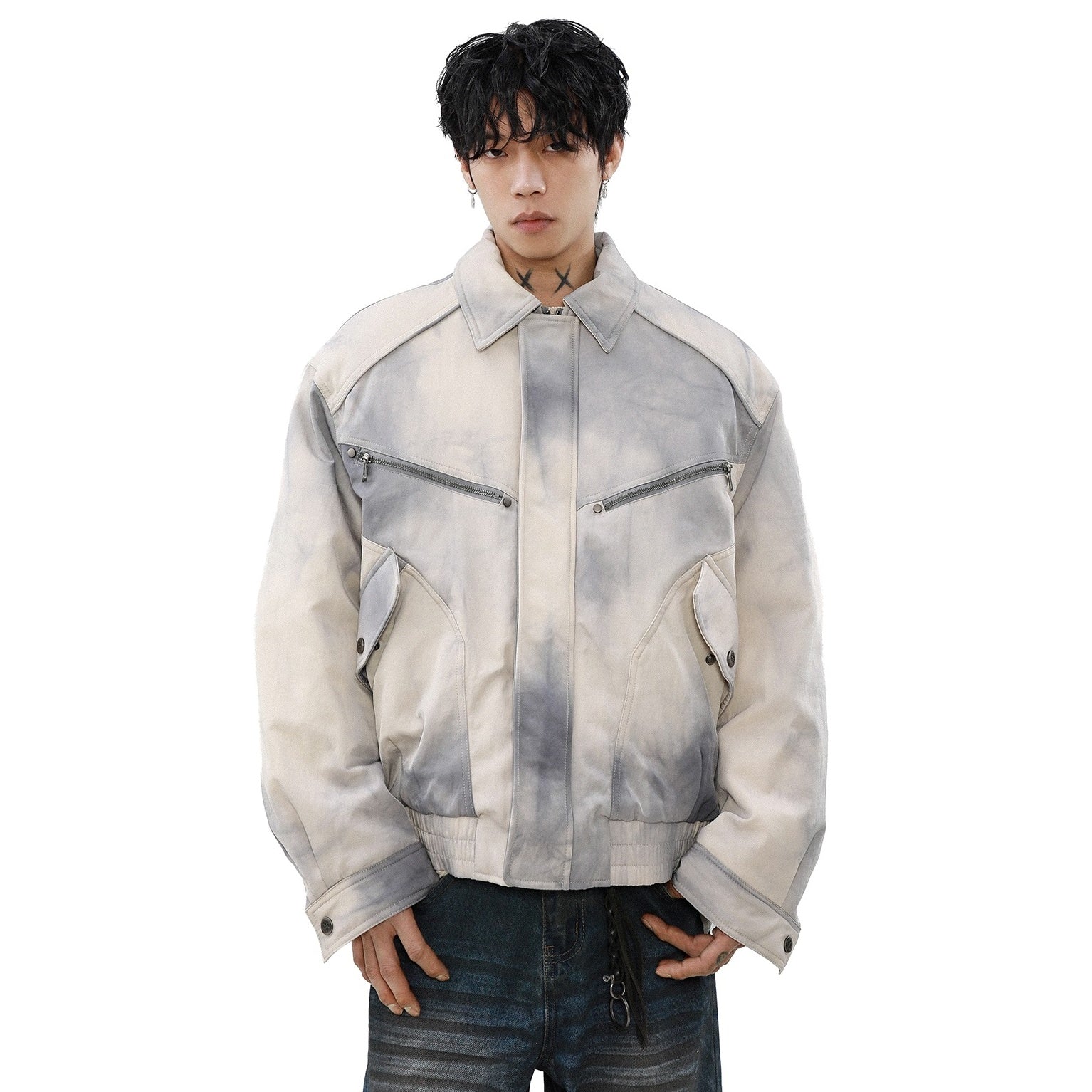 Distressed Smudged Work Jacket MB7292