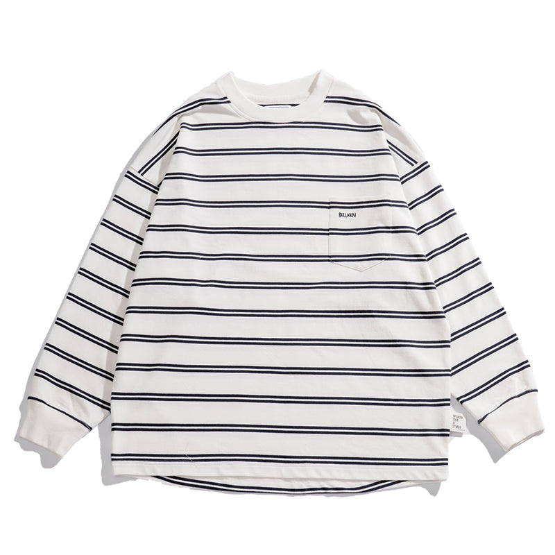 Casual Border Long-sleeved T-Shirt BI2026
