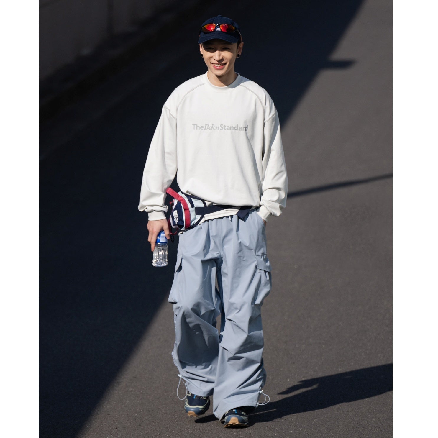 Side Gather Parachute Cargo Pants BI2006