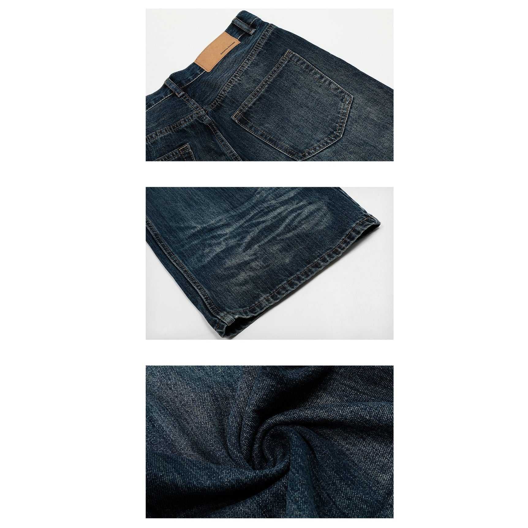 Wash Loose Straight Jeans MB7289