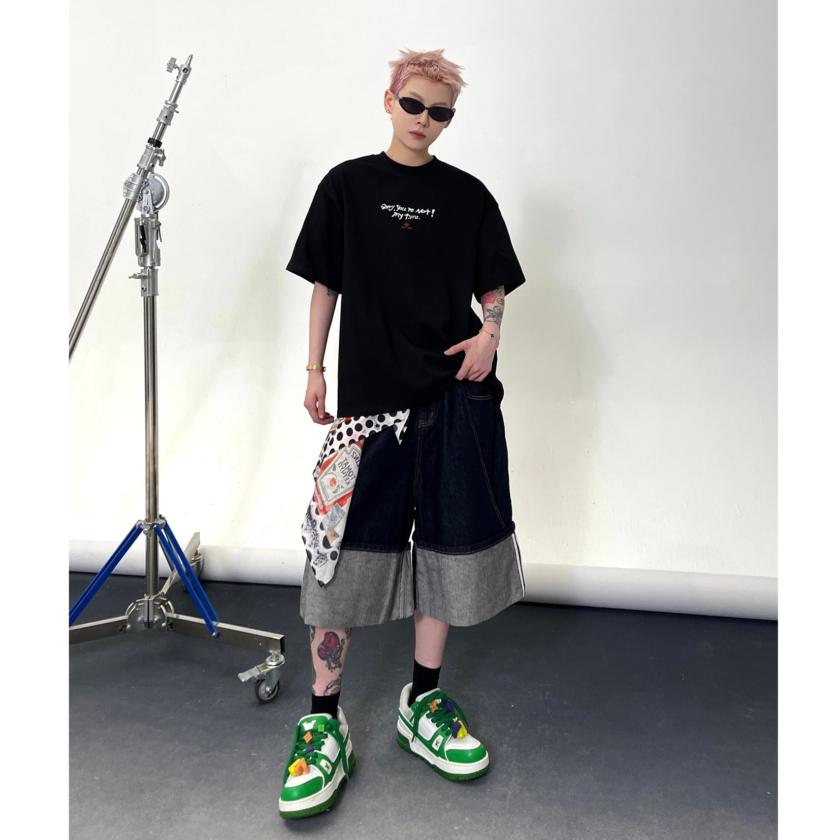 Small Letter Slogan Print T-shirt EAT148